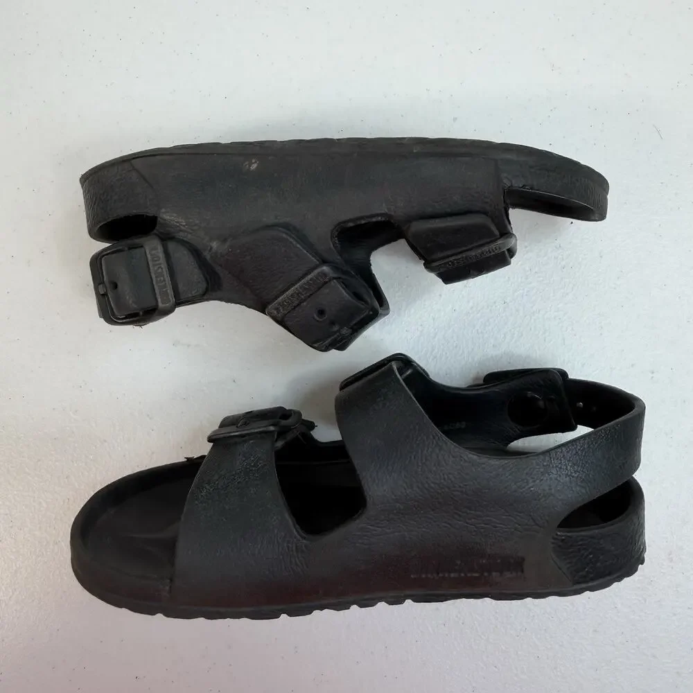 Birkenstock Kids 27 US 9 Milano Eva Sandals Shoes Black Beach Waterproof Shoes‎